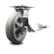 Service Caster 8 Inch Thermoplastic Rubber Caster with Roller Bearing and Brake/Swivel Lock SCC SCC-35S820-TPRRF-SLB-BSL - alternate 1